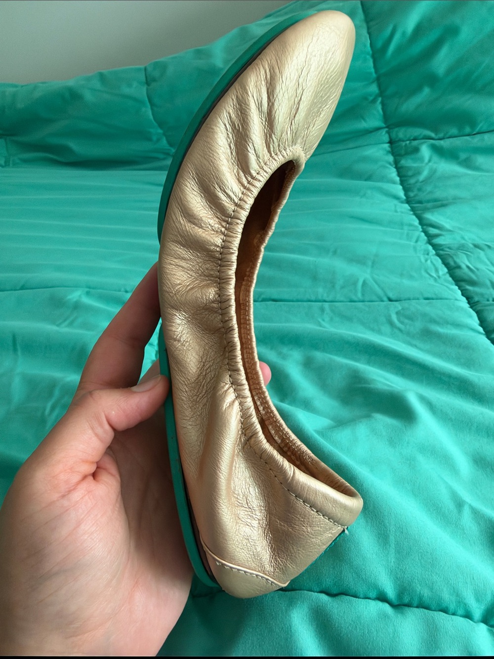 GUC Metallic Champagne Tieks (EXCLUSIVE 2016 Black Friday release), size 9 - Picture 8 of 14